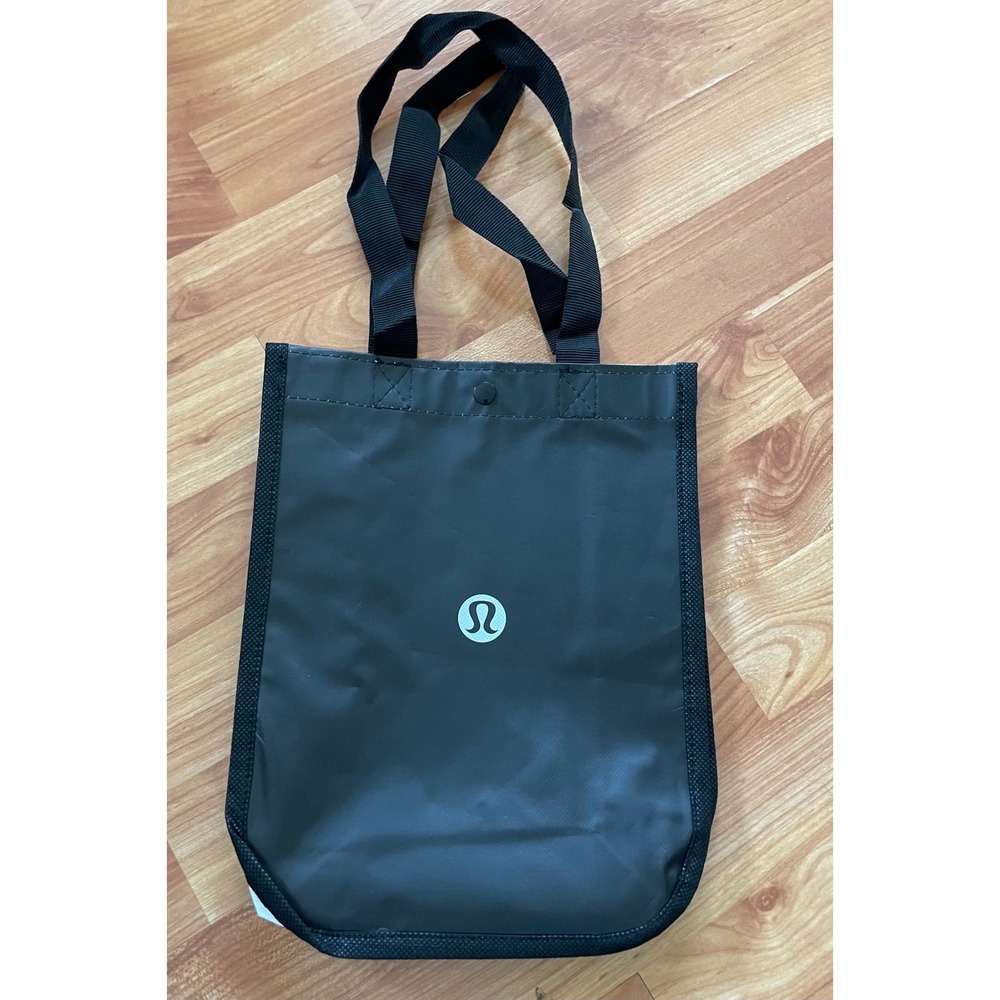 Lululemon black & white small‎ reusable tote bag